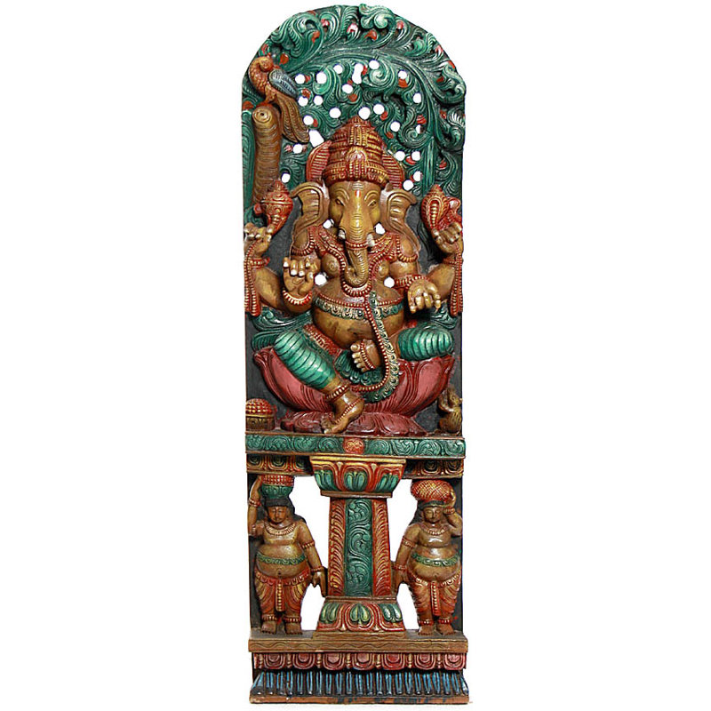 Lord Ganesha avec deux Shiva Ganas