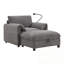 Canapé simple avec repose-pieds et poches de rangement-2143013650