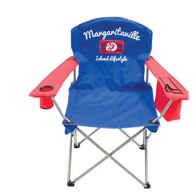 Margaritaville Quad Chair - Island Lifestyle 1977 - Blue/Red by Rio Brands