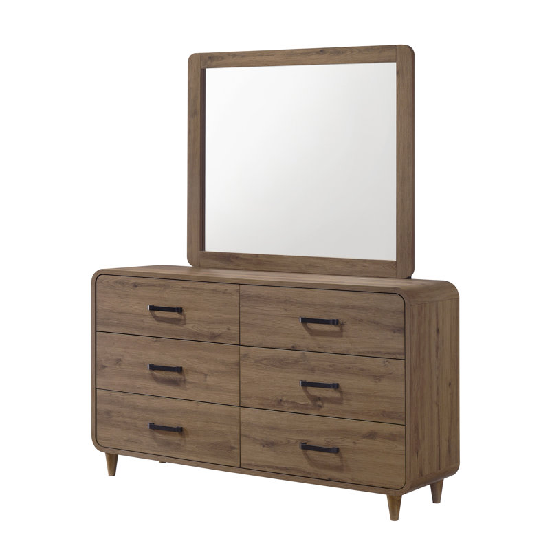 Meuble de rangement contemporain en bois brun clair 1 pièce