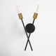Wright 2 Light Iron Dimmable Wallchiere