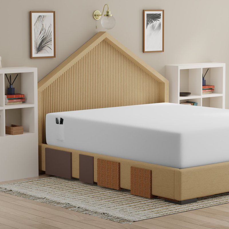 Ensemble de draps-housses 2 pièces 100% coton Cool & Crisp, Drap-housse pour taille de lit double, Blanc