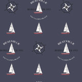 Deauville 2 Nautical Boat Motif Wallpaper Roll