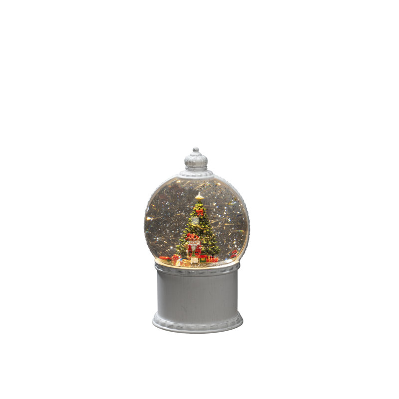 Santa and Christmas Tree 21cm Figurine