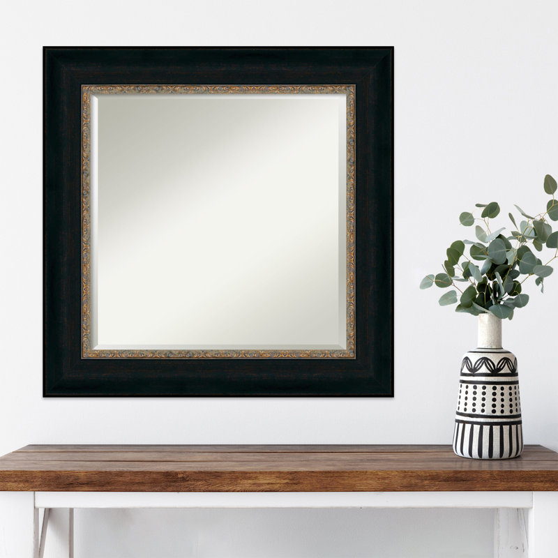 Miroir d'appoint mural Defilippis, 26,5 po x 26,5 po