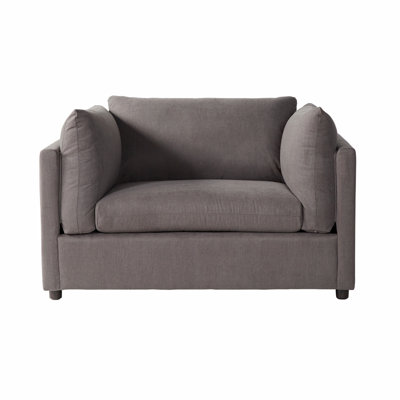 Fauteuil surdimensionné à accoudoirs rembourrés