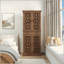 Armoire à 4 portes avec 1 tiroir, 4 tablettes intérieures réglables, armoire de rangement