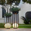 Ensemble de 2 lampes sur pied à DEL à énergie solaire pour jardin, hôtel et cour arrière-89897366