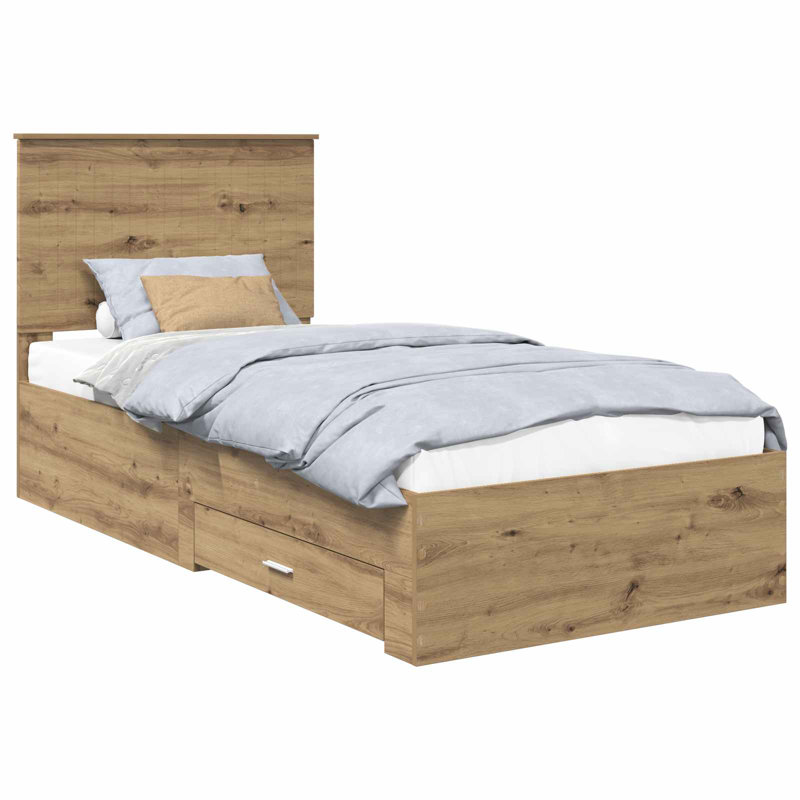 Bed, Artisan Oak, Single (3')