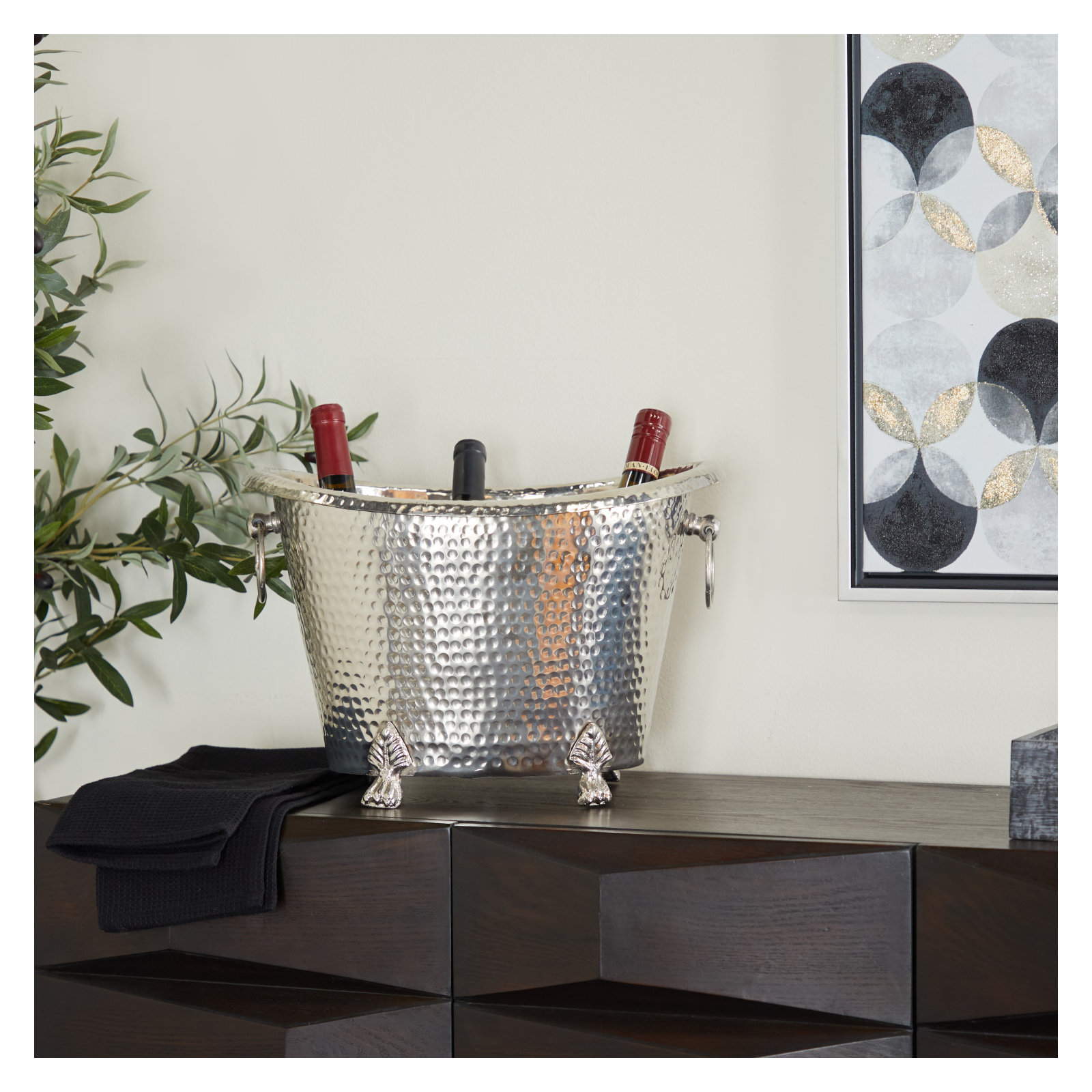 Ice Bucket, 10.85"H x 15.85"W x 12.4"D
