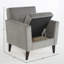 Theo 33.5'' Wide Polyester Armchair And Ottoman-1525225397