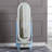Modern Painted Arched-Panel Drawer Full-Length Mirror