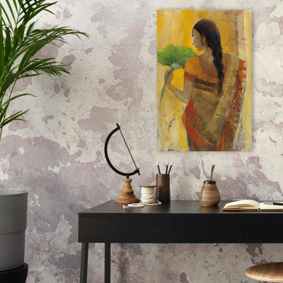 Women Of The World II Contemporary Abstract Black Gray Beauty Botanical