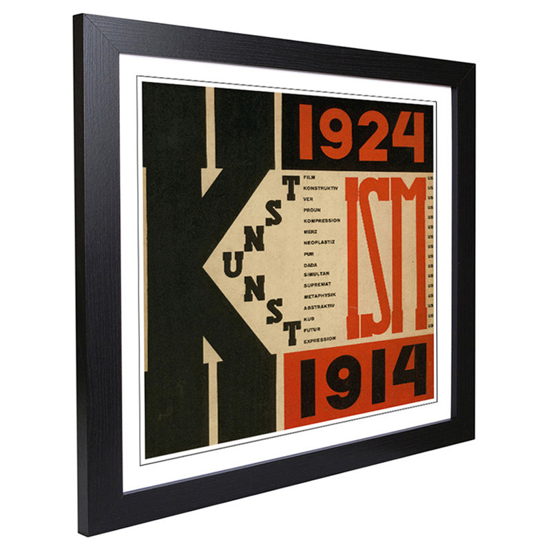 El Lissitzky - Single Picture Frame Print, Black