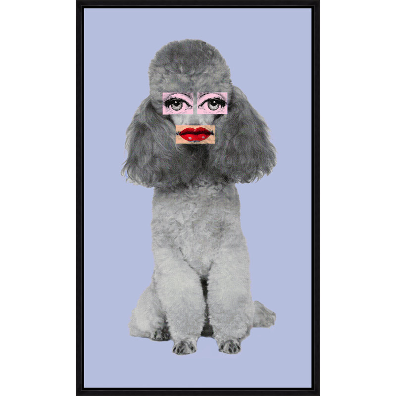 Poodle Lips V Print by Jeffrey Goodman, Image Brush Gel, 41.75" H x 25.75" W
