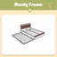 Structure de lit plateforme en métal avec lit gigogne-576722020-576722018