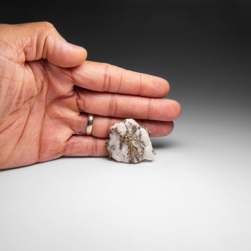 Silver On Calcite Crystal Cluster  Matrix From Bouismas Mine, Zagora, Morocco