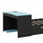 Wood Daybed Comes With Twin Size Pull-Out Bed, Desk, LED Illumination And USB Port-429409282-429409289