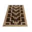 Wool Geometric Area Rug in Brown/Beige