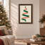 Art mural sur toile rouge et vert-846427153