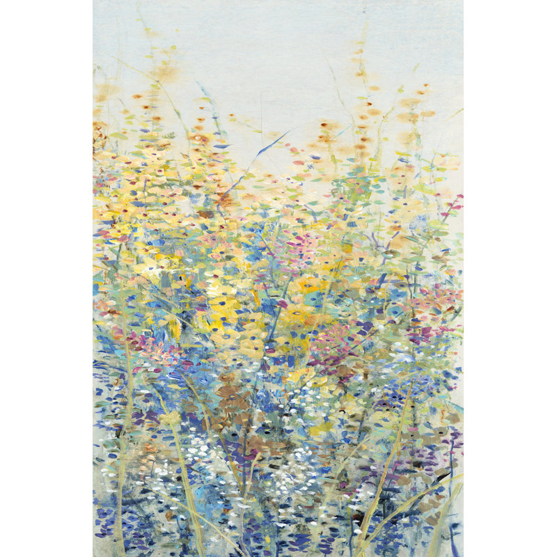 Wildflower Panel III by Tim OToole - Wrapped Canvas Painting, 30cm H x 20cm W