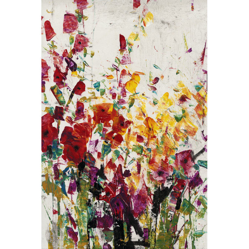 Wildflowers Blooming I - Wrapped Canvas Print, 46cm H x 30cm W x 3.8cm D