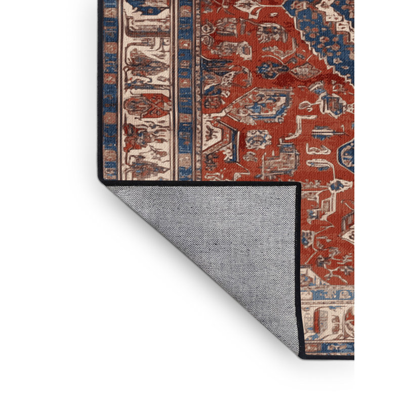 Tapis brun lavable à la machine, Rectangulaire 2 pi x 3 pi