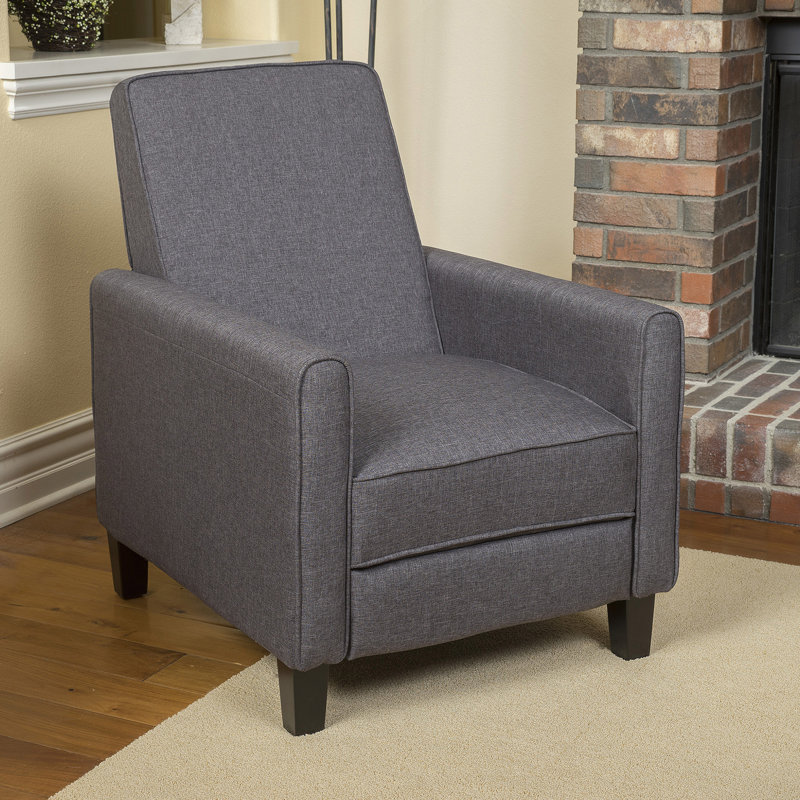Chaise à dossier poussoir en tissu fumé pour une décoration intérieure élégante, Tissu - fumée