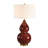 Uttermost Gourd Burgundy Table Lamp