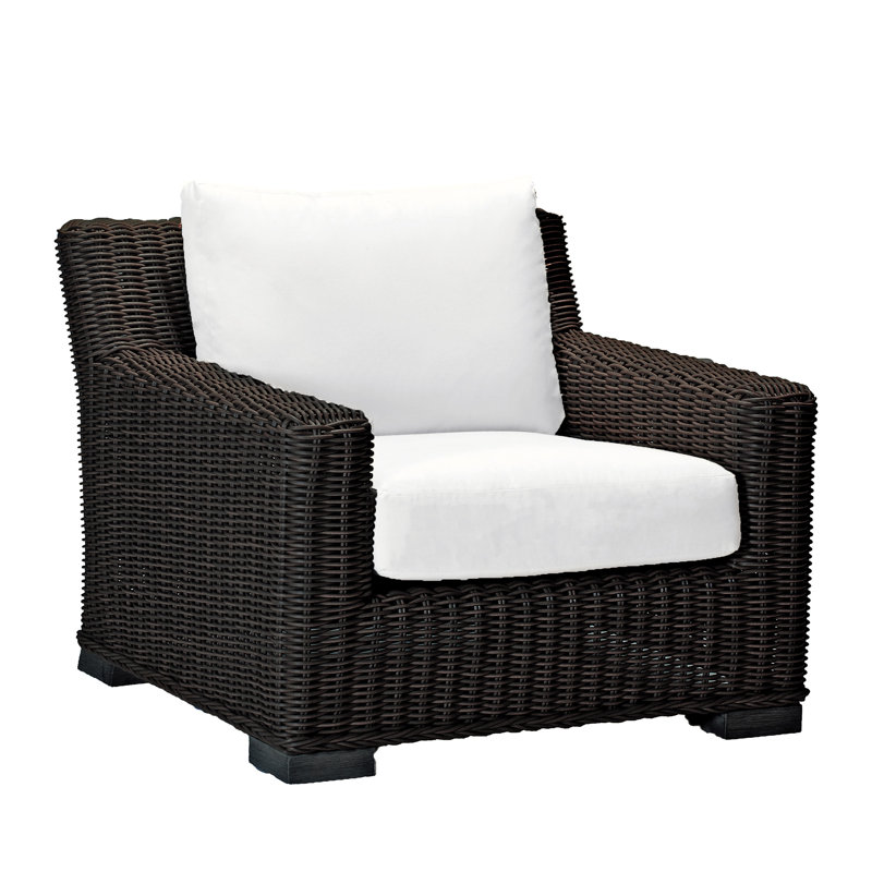 Fauteuil de patio rustique (sans coussins), Noyer noir no. 2 rustique