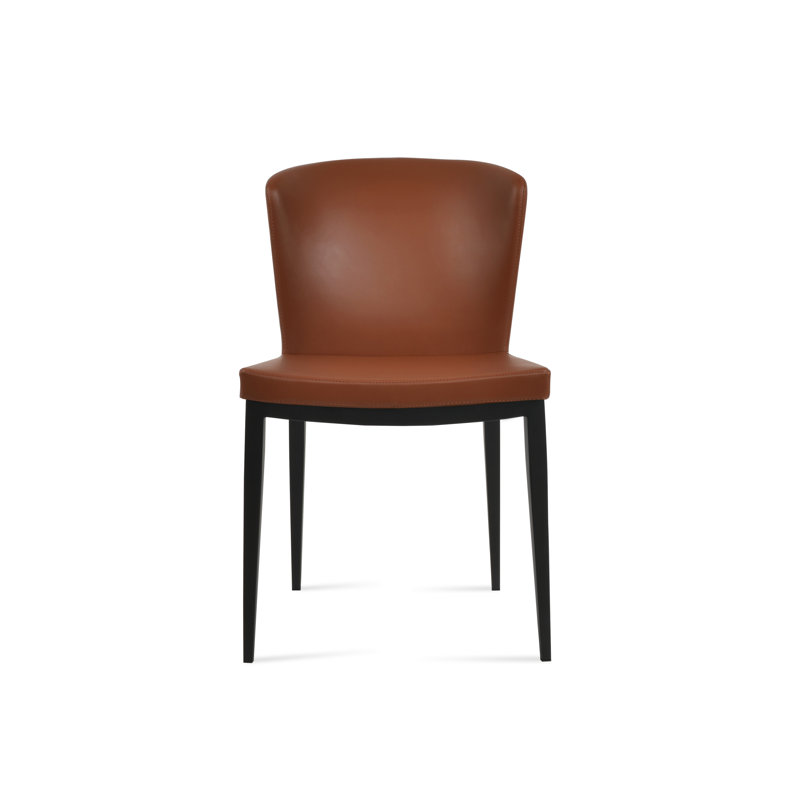 Chaise Capri, Noisette, Noir mat