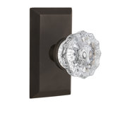 Studio Plate with Crystal Door Knob