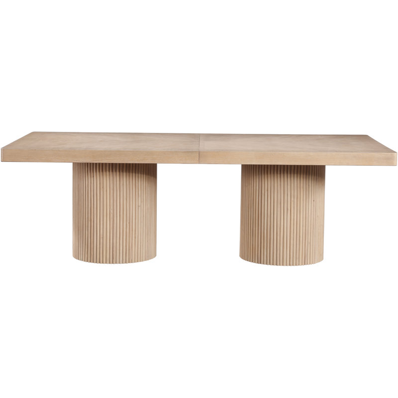 Belinda Rectangular 96'' L x 48'' W Dining Table, Oak
