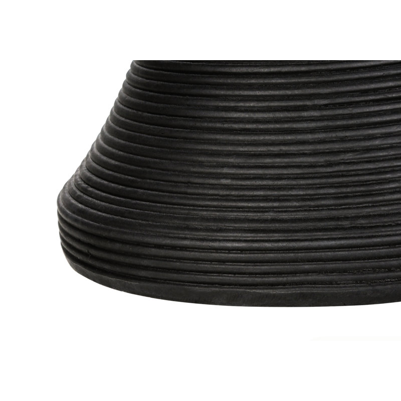 Table d'appoint d'extérieur moderne 25 "h, Noir