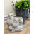CEMENT OWL PLANTER