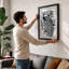 Ornamental Peacock Study Botanical - Framed Print-476660677-476660702