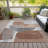 Machine Washable Indoor/Outdoor Xhevrie Paprika Rug-112122542