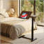 Bureau mobile mobile réglable avec bureau rabattable et 4 roulettes, idéal pour la maison, le bureau et les espaces d'étude