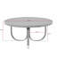 Table basse élégante, 39,4 po de diamètre x 18,1 po de hauteur | 100% bois massif, finition noyer | Design moderne pour le salon, durable et élégant | Pièce maîtresse parfaite pour votre décoration intérieure-658975065