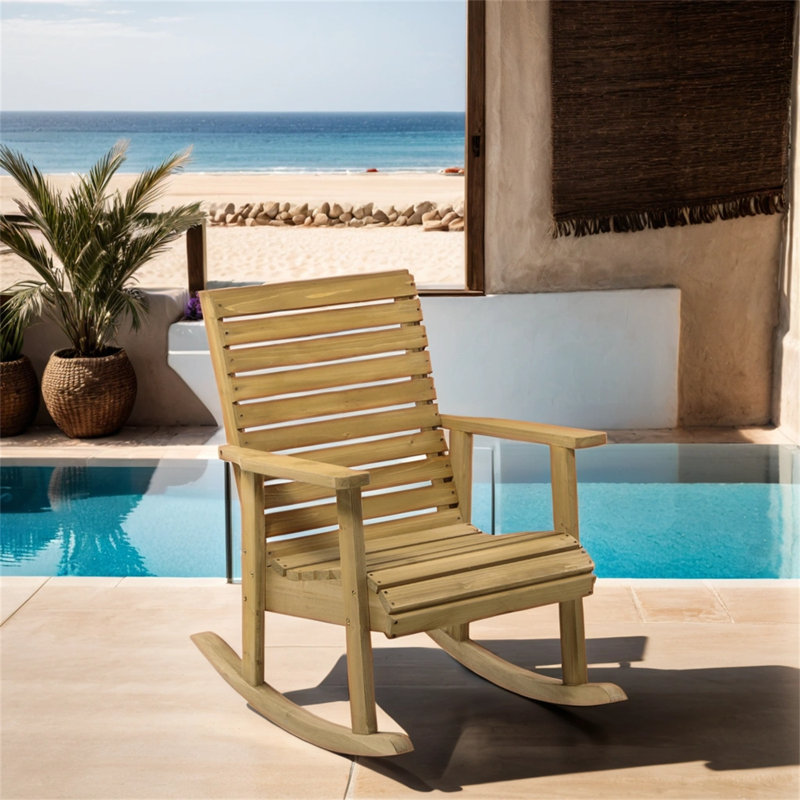 Chaise berçante pour l'extérieur