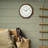 QXA863BLH Modern Wall Clock, Brown