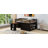Full Size Loft Bed With Retractable Writing Desk And 3 Drawers, Wooden Loft Bed With Storage Stairs And Shelves, Espresso-1013449972
