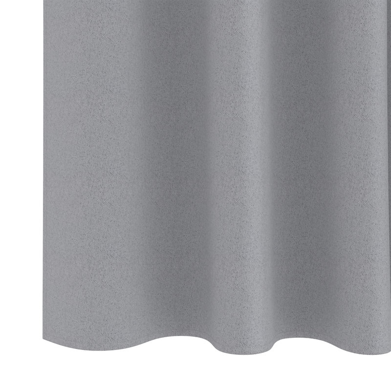 Curtains With Curtains 2 Pcs Polyester, Light Grey, 140cm Width x 245cm Drop