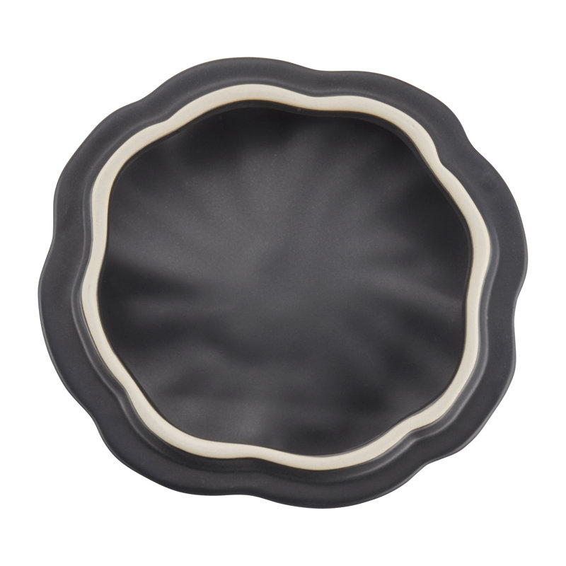 Staub Ceramic 24-oz Pumpkin Cocotte, Black Matte