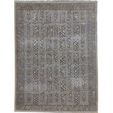 Hand-Knotted High-Quality Gray Area Rug