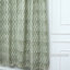 Fabdivine Soft Cozy Pure Linen White Sage Green 27x89 Inches Handmade Block Print 2 Panel Set Summer or Spring, Kitchen Window Pinch Pleated Hook Curtains Farmhouse Floral Pattern, Superstar-578911645