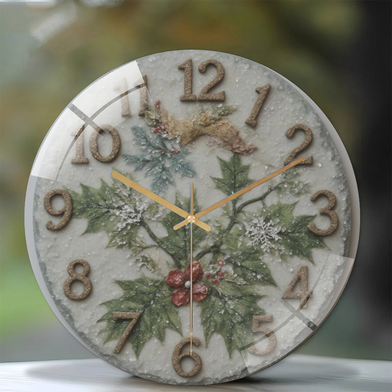 Horloge murale 12 po Snowy