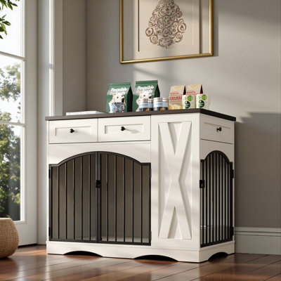 Dog Crate Furniture With Drawers