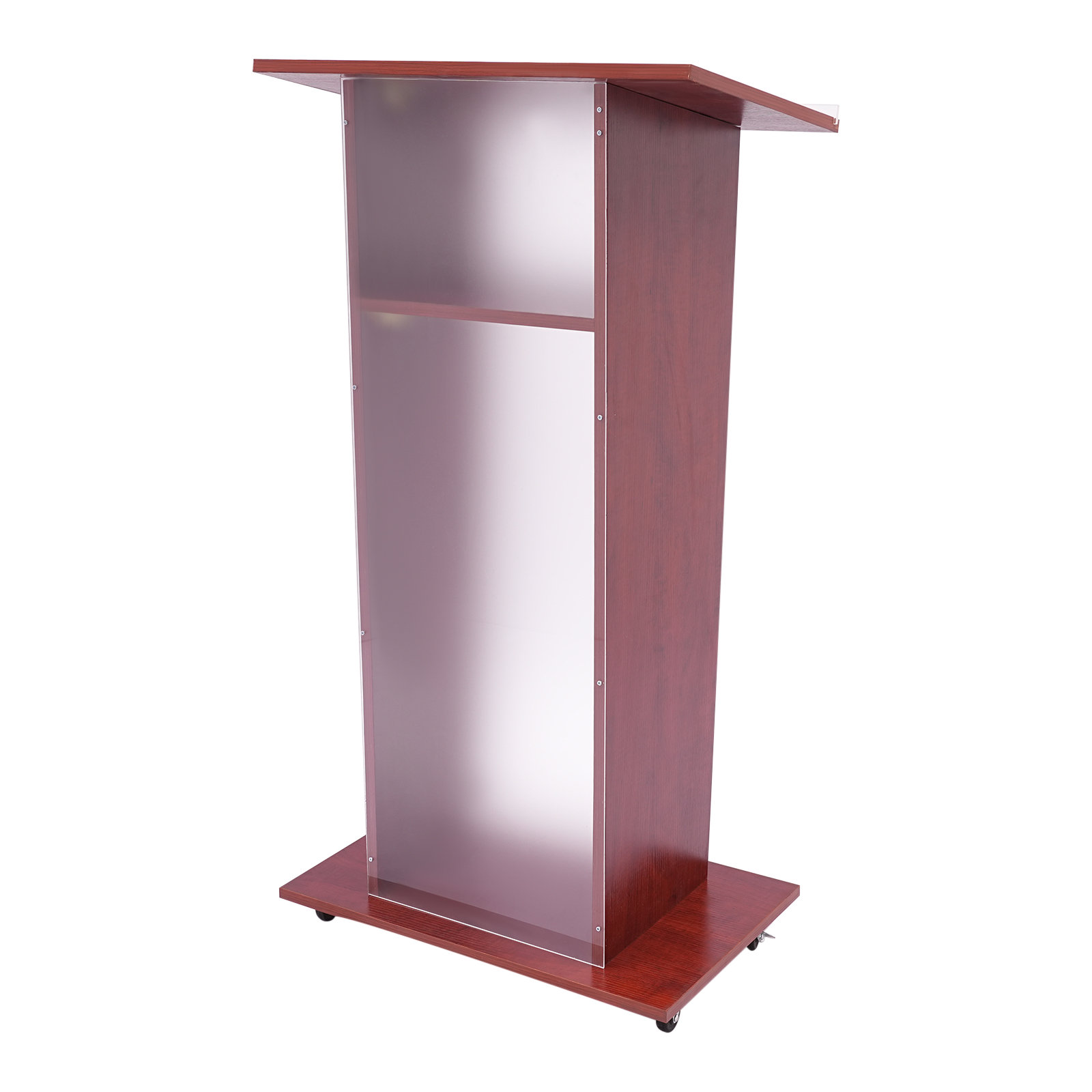 YaoTown 46.5'' Wood Full Podium Stand with Wheels | Wayfair