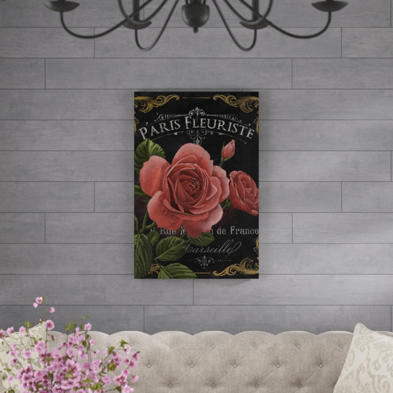 «Botanical Collection III», peinture sur toile, H 12 po x l 8 po, Cadre noir